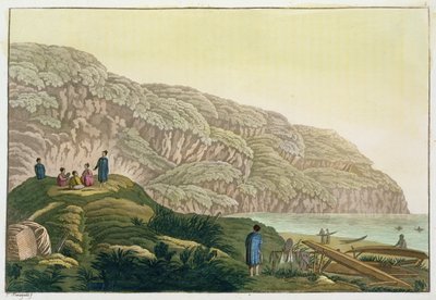 El Capitán Cook (1728-79) en Alaska durante su viaje de Paolo Fumagalli